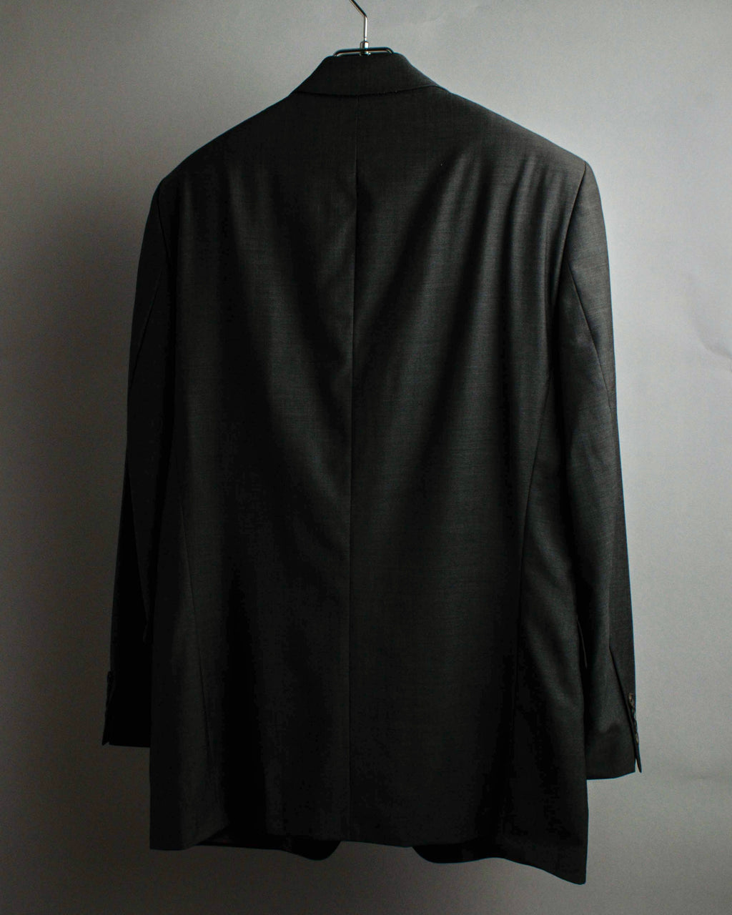 "HUGO BOSS" Fine-gauge wool khaki gray set up