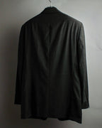 "HUGO BOSS" Fine-gauge wool khaki gray set up