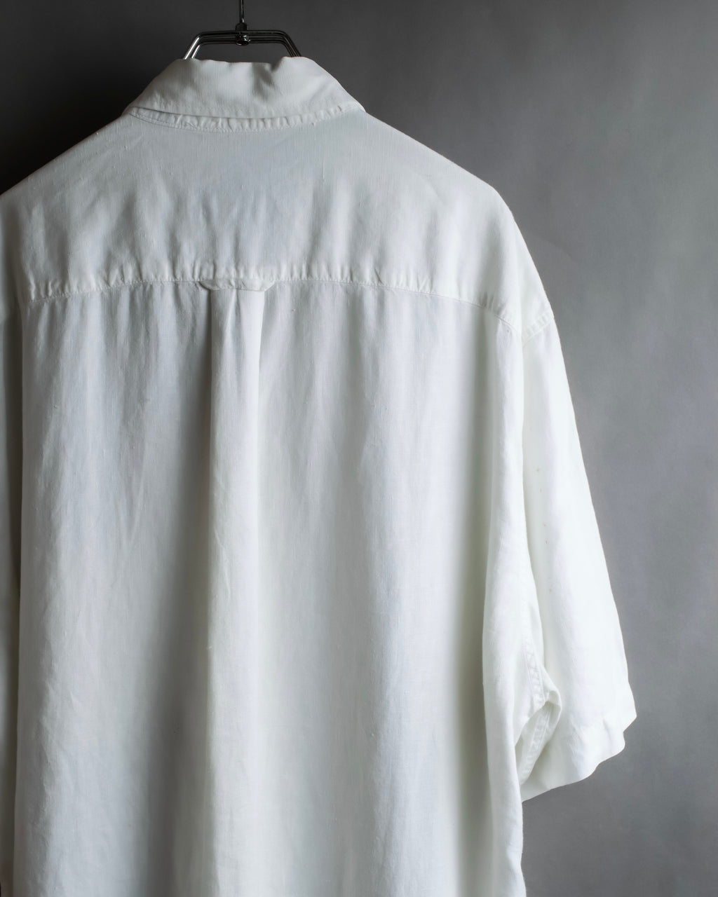 "HUGO BOSS" Linen oversized half sleeve button down shirt