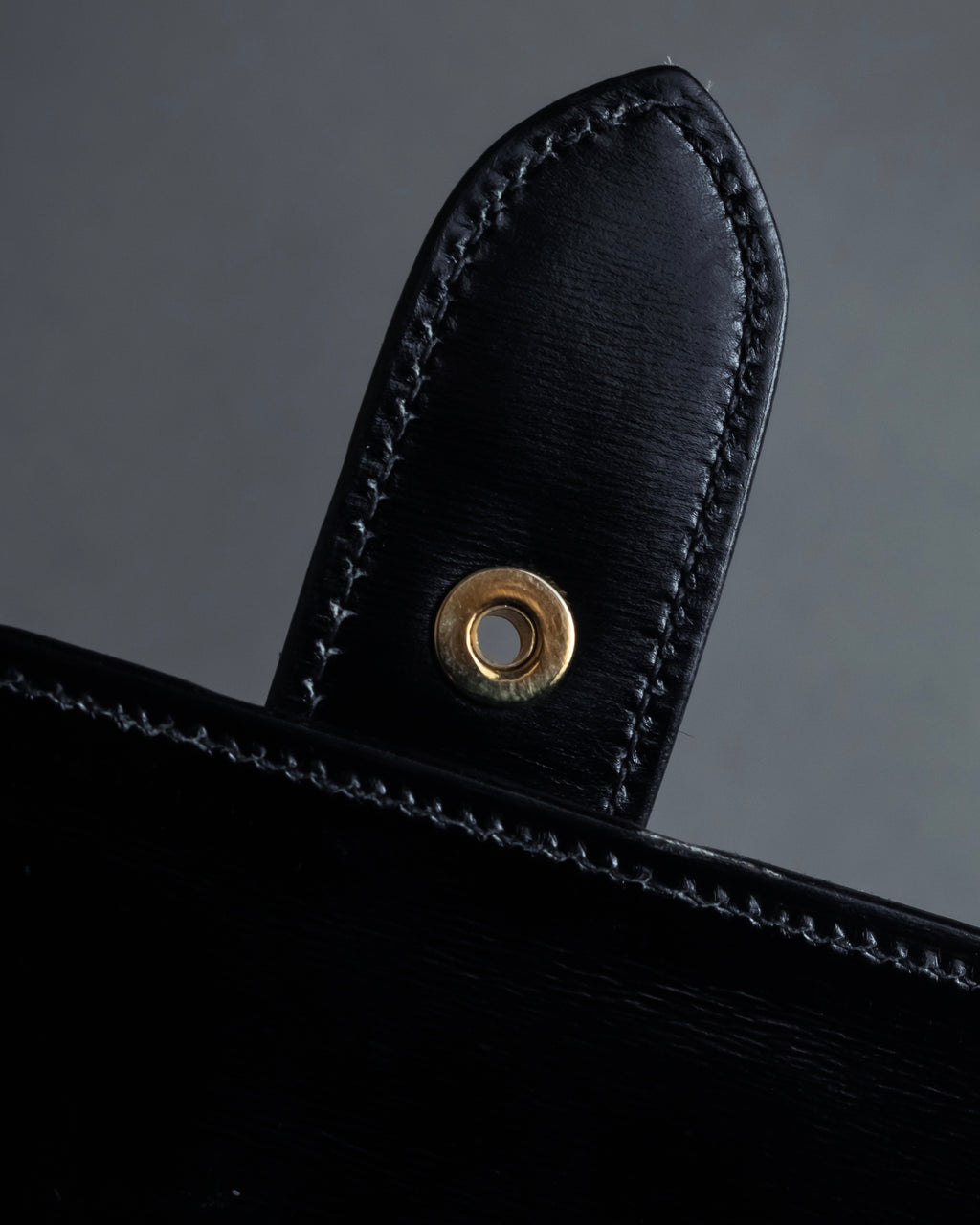 "CELINE" Classic flap design leather shoulder bag