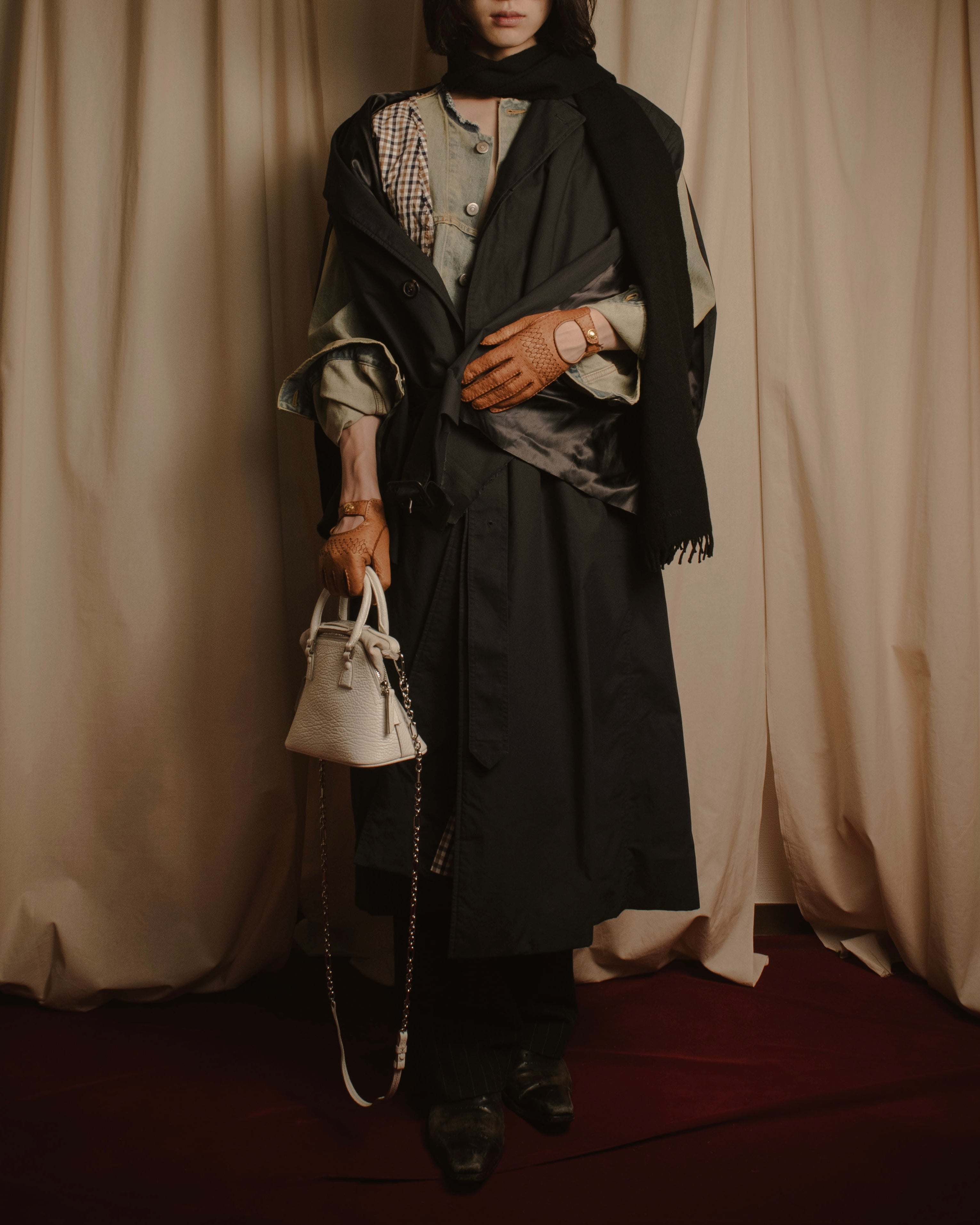 -SPECIAL- "Maison Margiela" 20SS Denim jacket Docking design coat