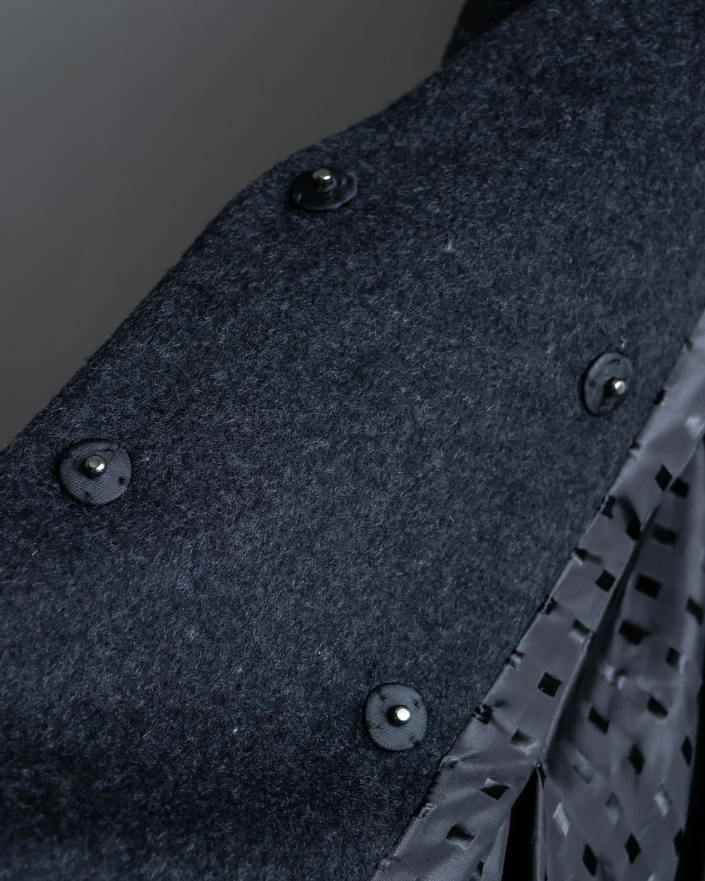 "RUIRUE BOUTIQUE" Shawl collar flare silhouette coat