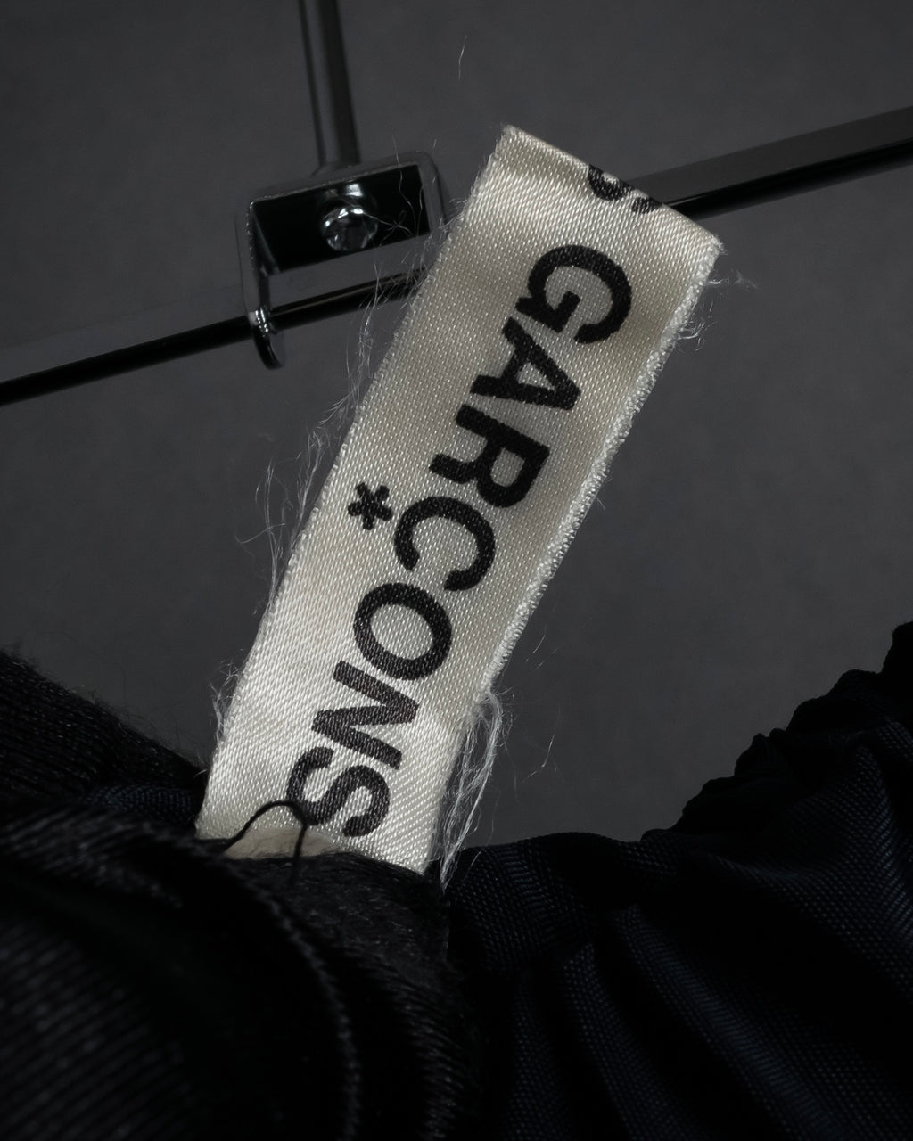 "COMME des GARÇONS" 90SS triacetate smocked asymmetric skirt