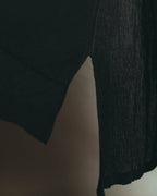 “Yohji Yamamoto” 2010’s sheer cotton ribbed long dress