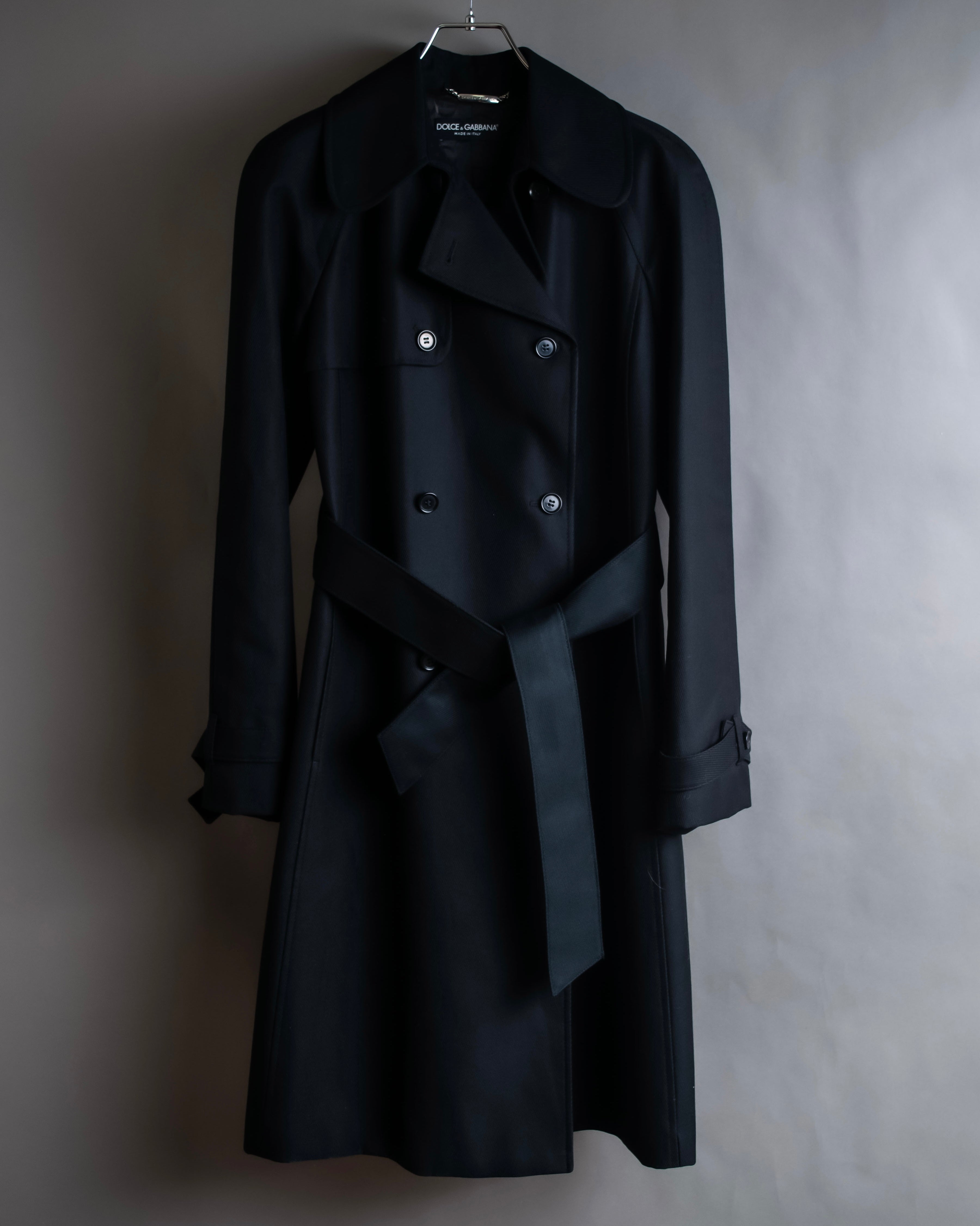 "Dolce & Gabbana" Double-breasted belted mid length trench coat