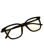 SAINT LAURENT/ Square Flame Black Rimmed Glasses