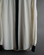 "Ralph Lauren" High density woven silk clerical shirt