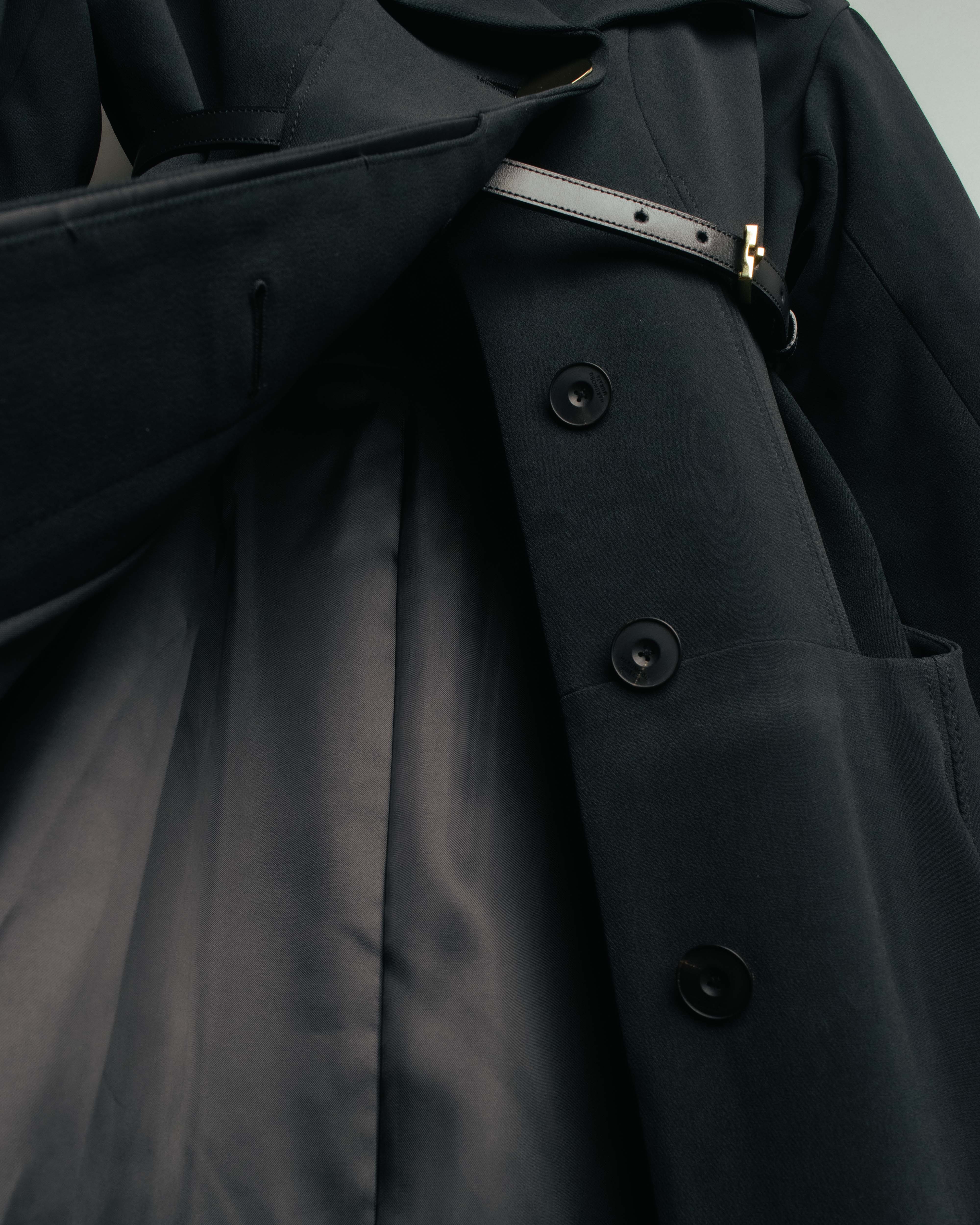 SPECIAL- “HARUNOBU MURATA” 2024 SS Sculptural belted dress coat – MOOD