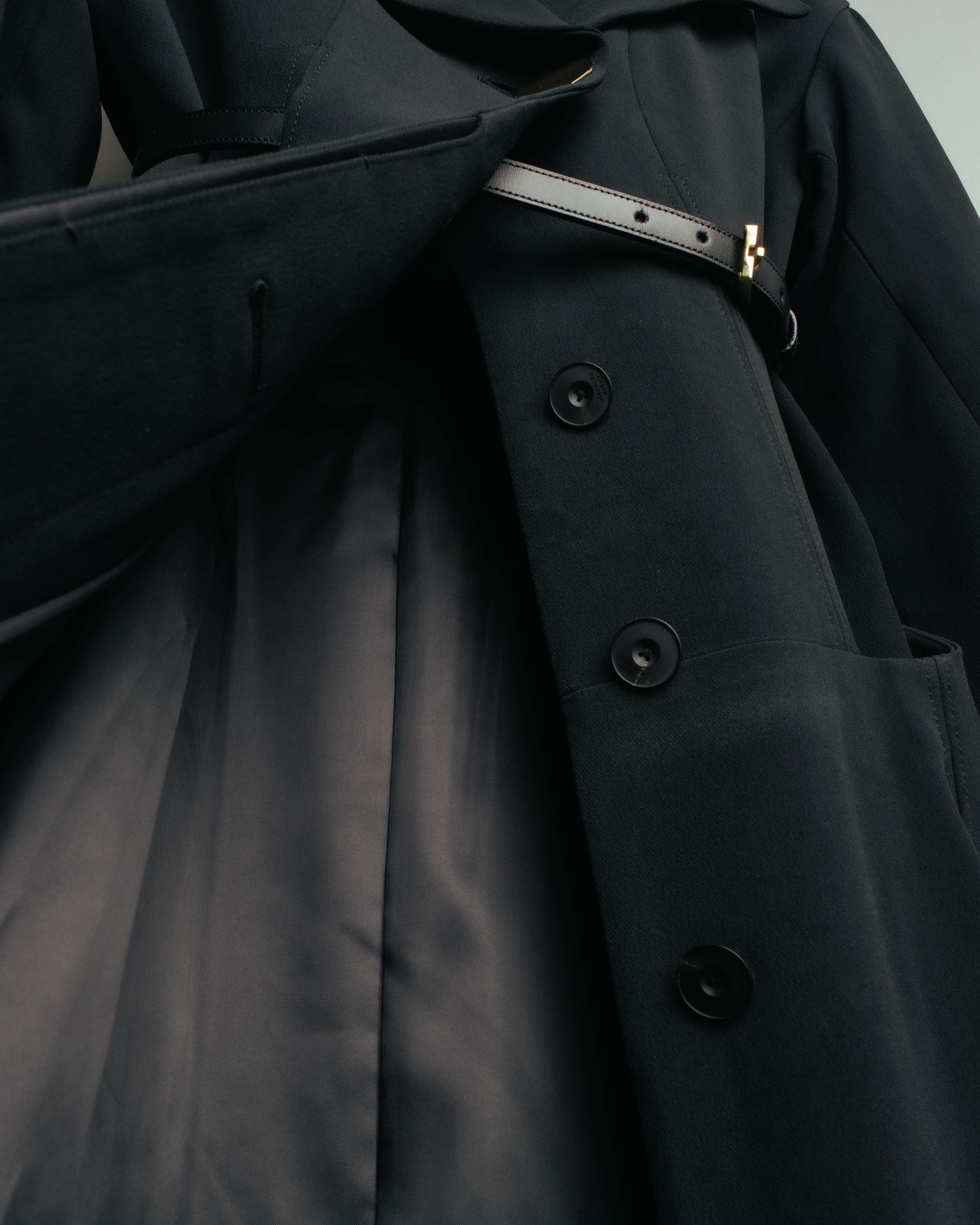 -SPECIAL- “HARUNOBU MURATA” 2024 SS Sculptural belted dress coat