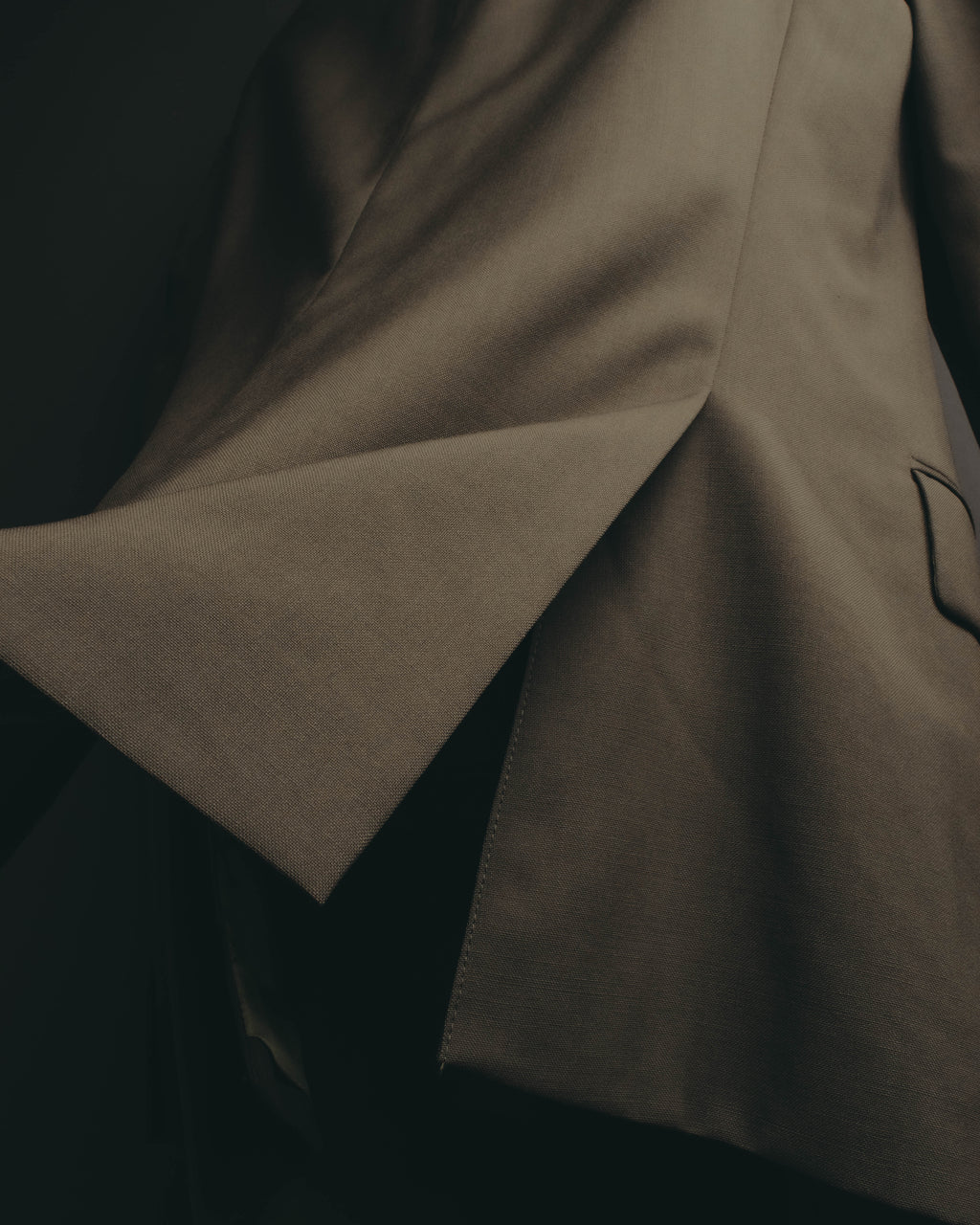 "Yves Saint Laurent pour homme" 80's-90's Structured double-breasted wool blazer