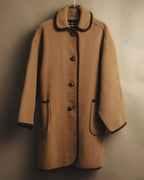 "Burberrys" 80's-90's Classic piped wool coat