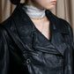 "Acne" Beautiful shape genuine leather double riders jacket