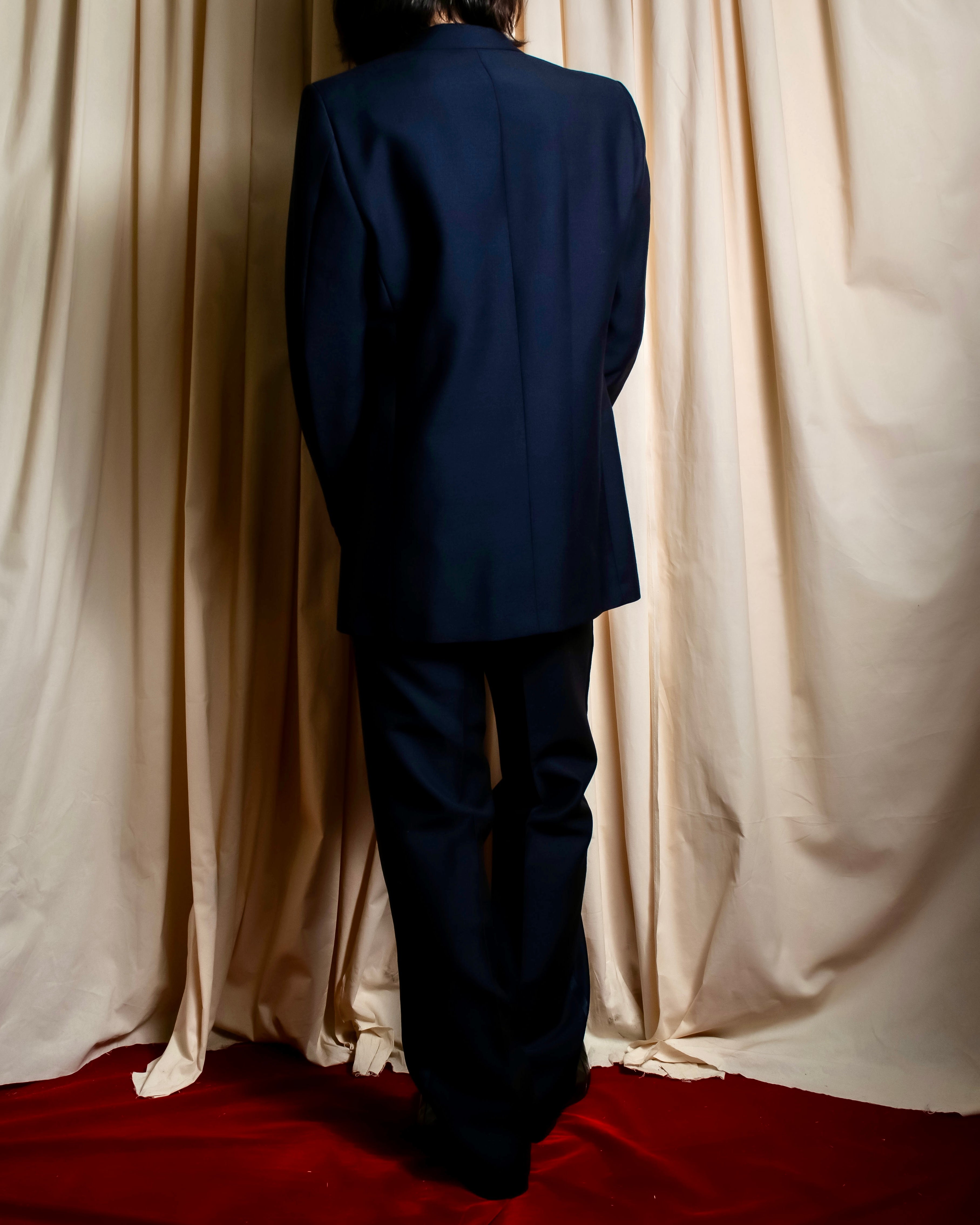 "CHRISTIAN DIOR MONSIEUR" Satin switching design tuxedo dress set up