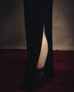 -SPECIAL– “Maison Martin Margiela” 12SS Draped satin maxi skirt