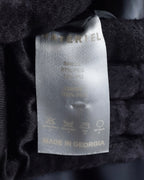 "MATÉRIEL TBILISI" Draped belted synthetic leather long jacket