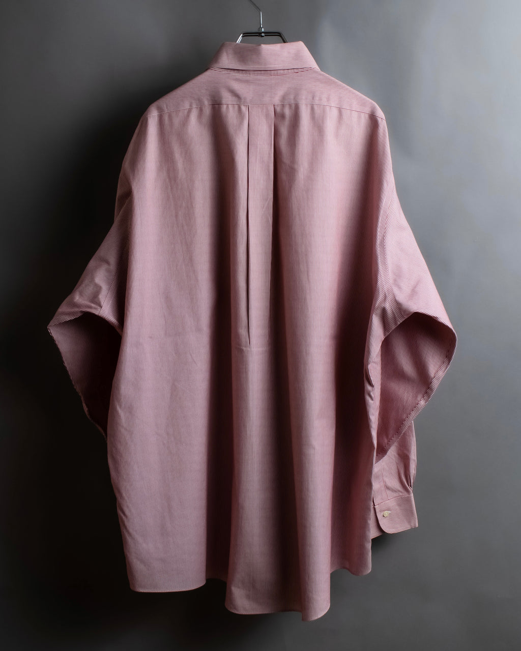 "BROOKS BROTHERS" Ultra thin stripe button down colour oversized shirt