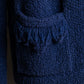 "PRADA" Fringe design box silhouette cardigan