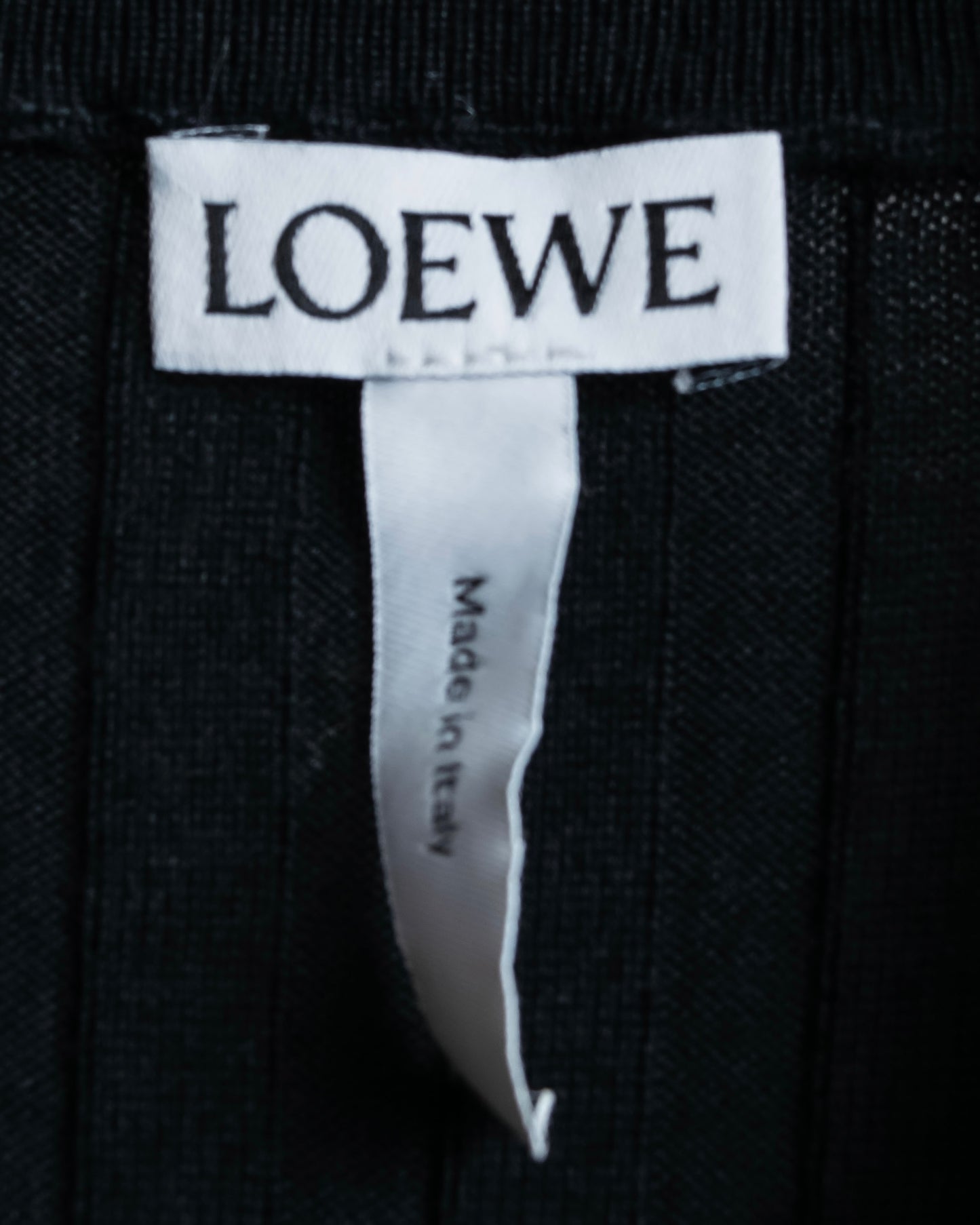 "LOEWE" Check pattern switching shaped ribbed knit