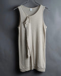 "Y's" Linen cotton mix ruffle design tank top
