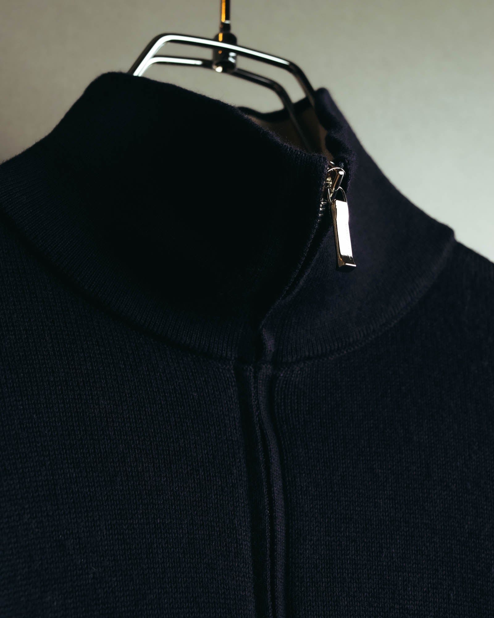 "Loro Piana" 00's-10's Refined cotton half-zip sweater