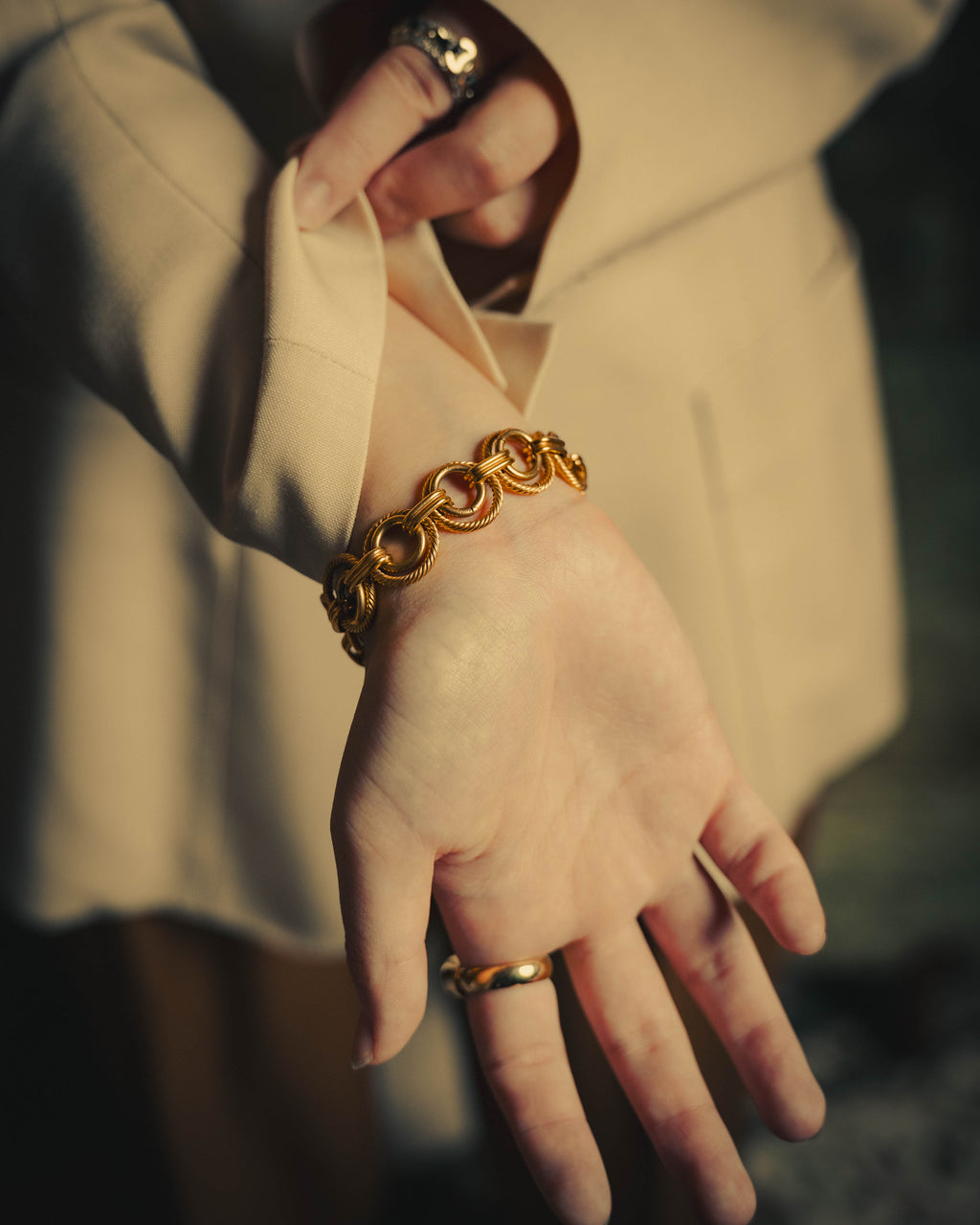 –SPECIAL– "CELINE" 90's Sculptural link bracelet