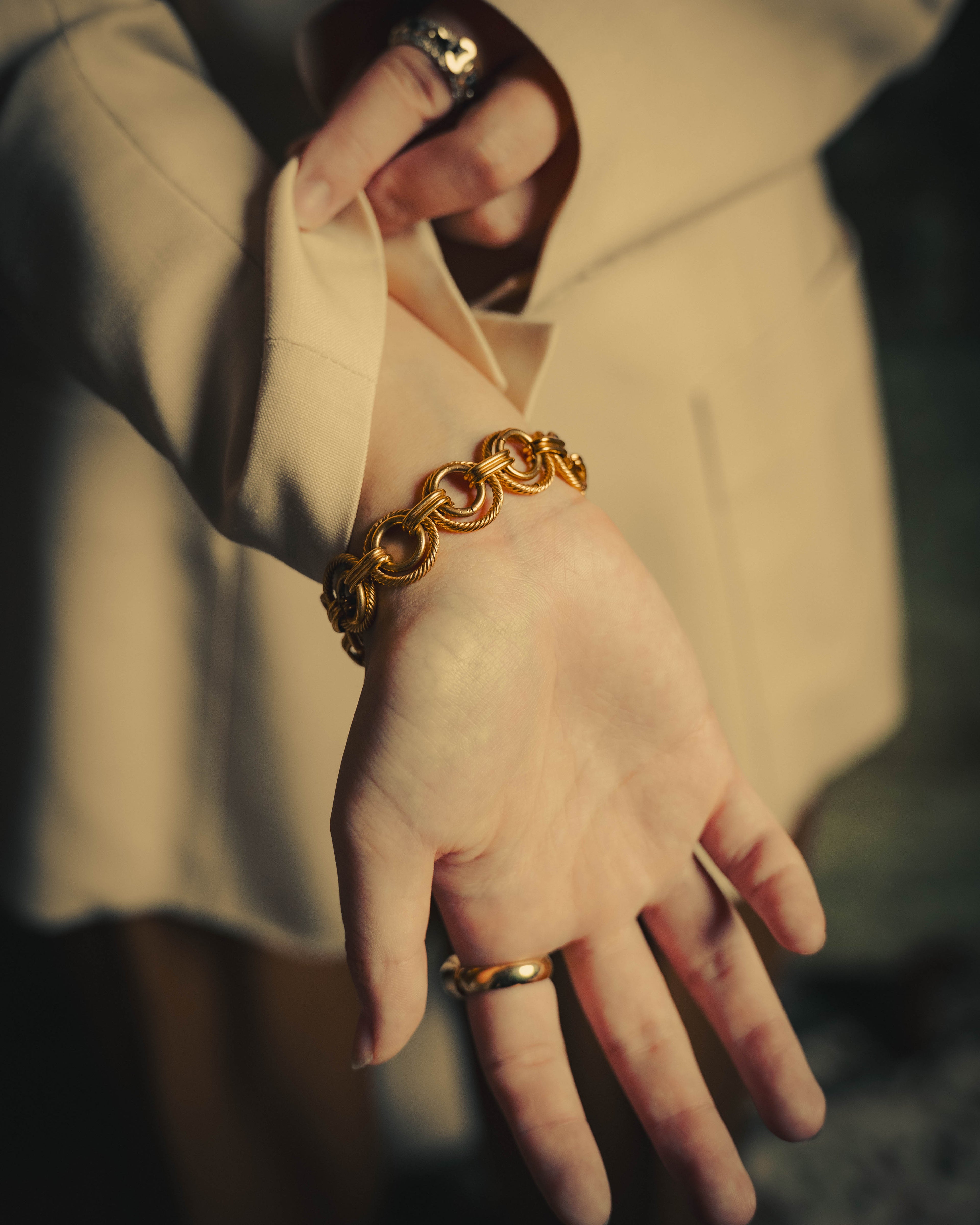 –SPECIAL– "CELINE" 90's Sculptural link bracelet
