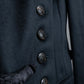 "GUCCI" Asymmetrical front detail high neck coat