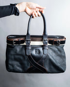 "LOEWE"　Belt design logo engraved tote bag