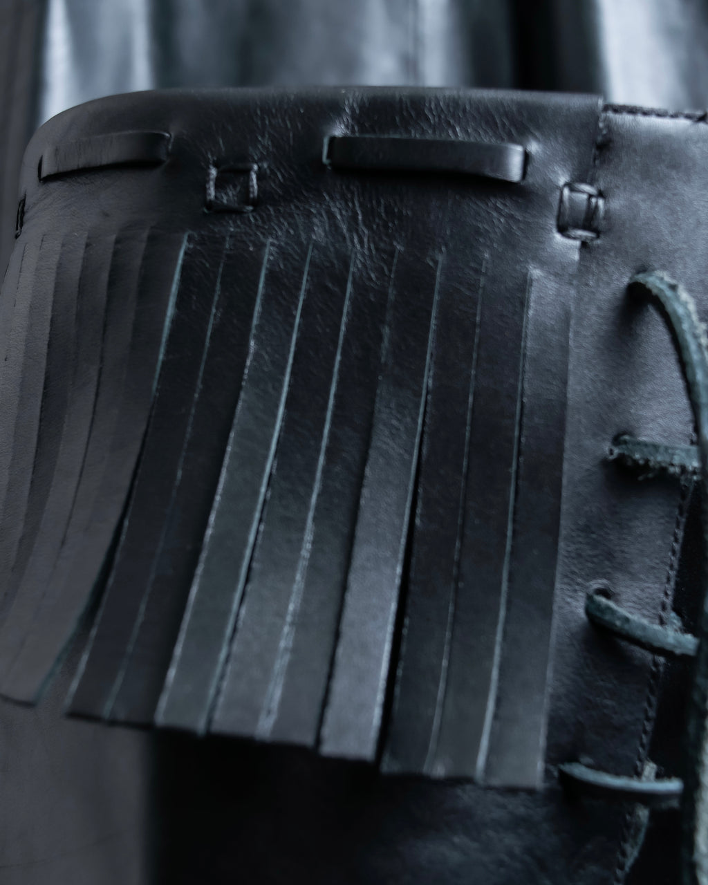 "TOM FORD" Fringe detail western long boots