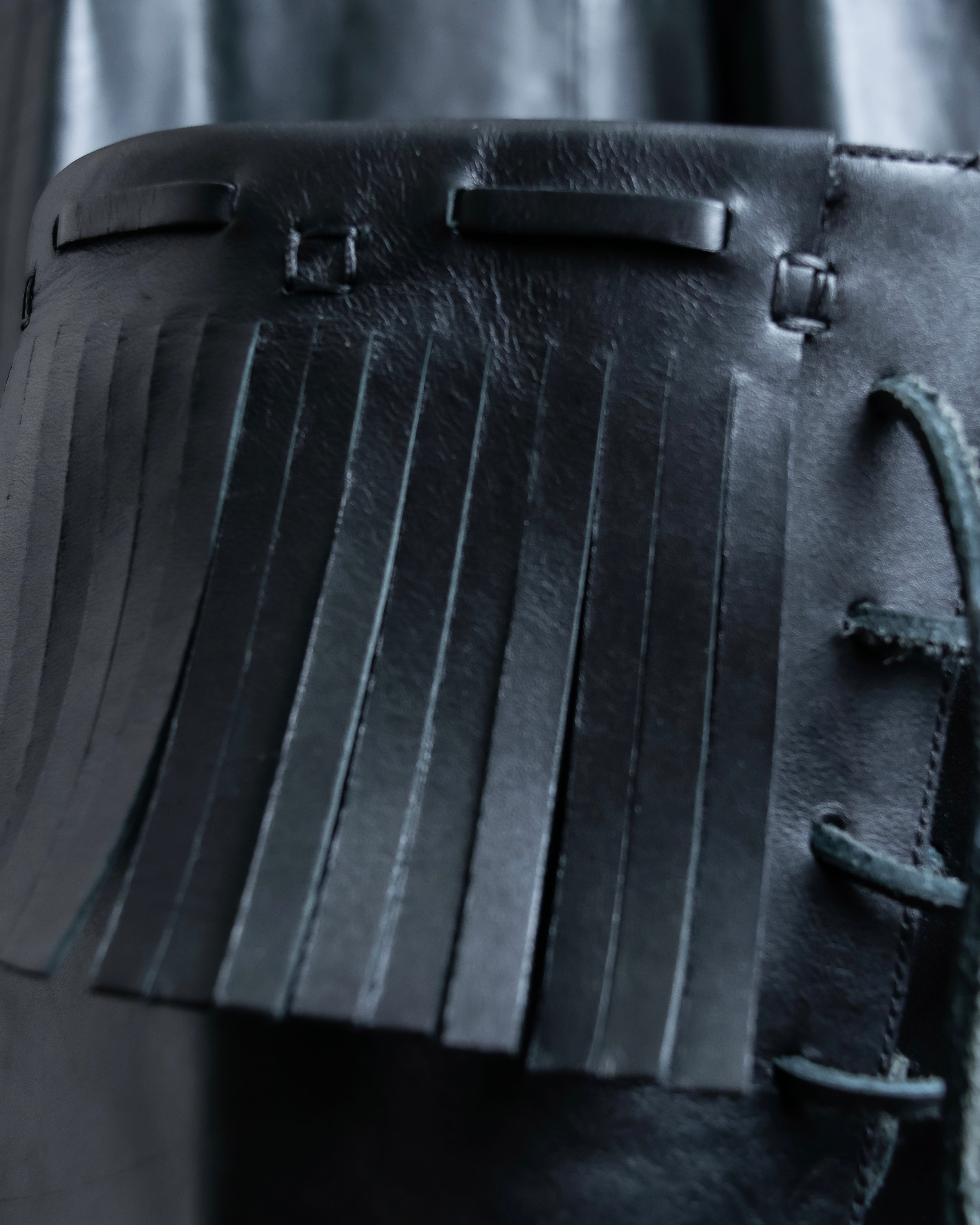 "TOM FORD" Fringe detail western long boots