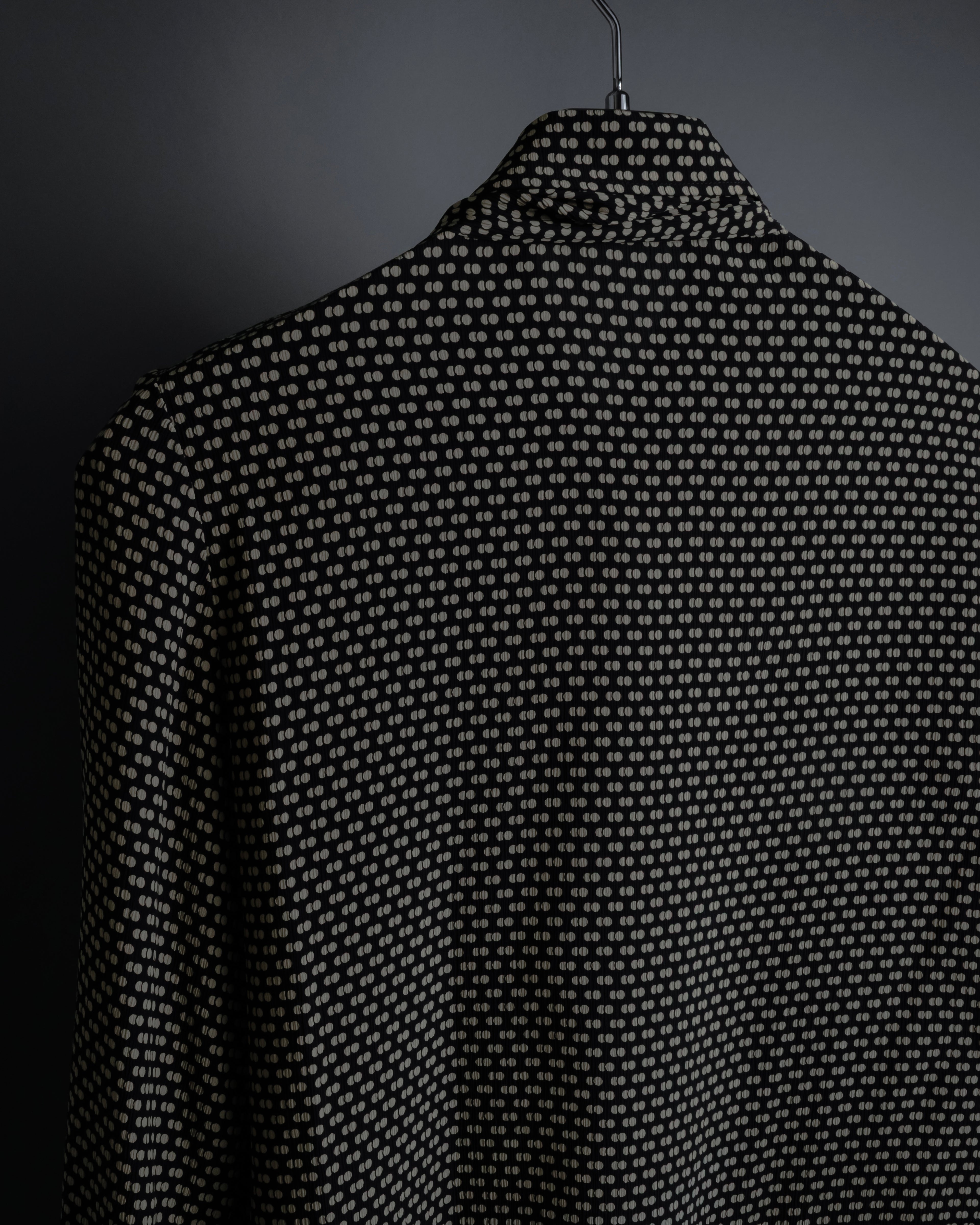 "Christian Dior PRETA PORTER" Ivory polka dot bow tie blouse