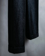 "PRADA" Wool cotton mix navy blue slacks