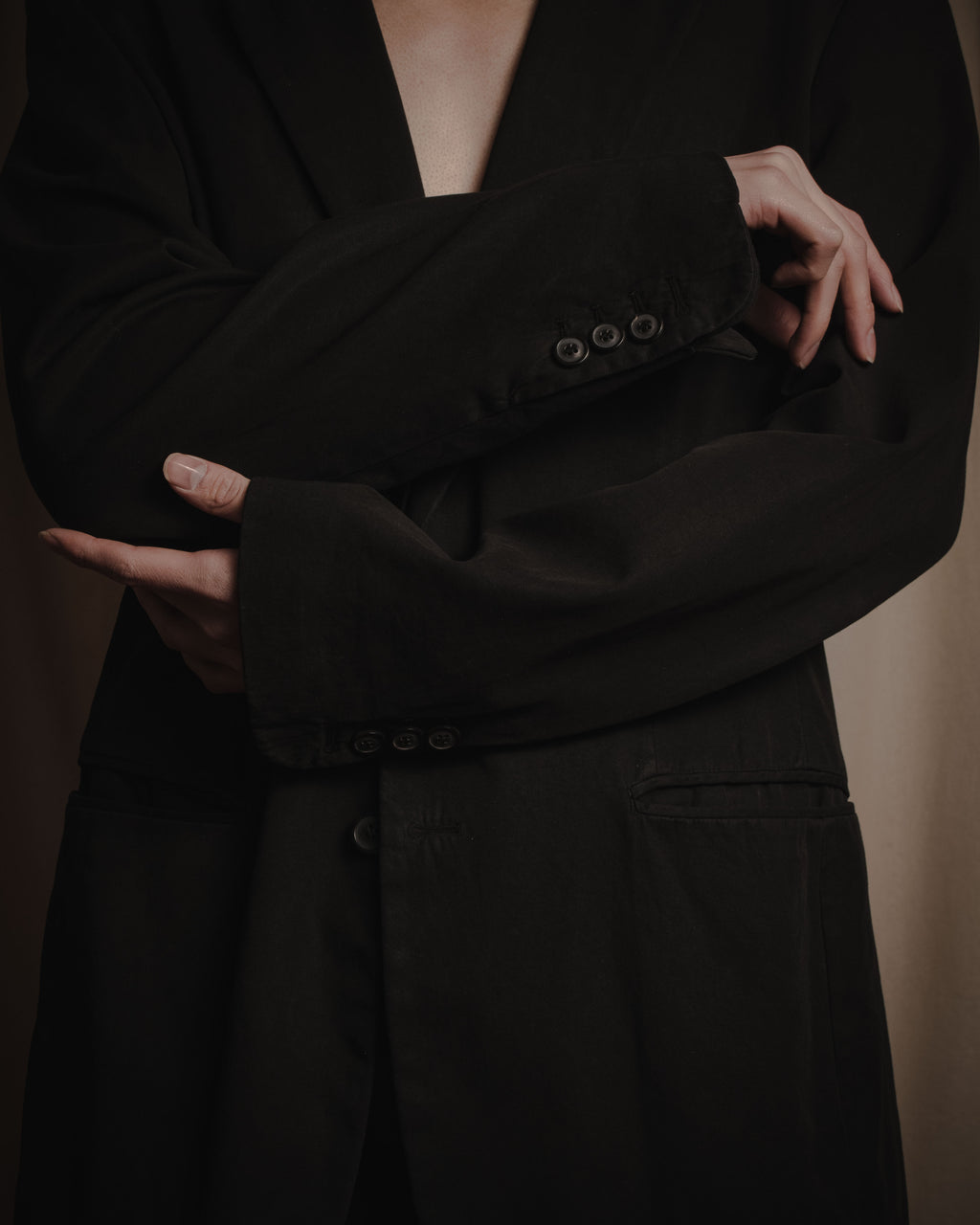 "Maison Martin Margiela" 2008AW garment-dyed tailored jacket