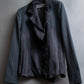 "ISSEY MIYAKE" Different material switching design shape pattern tailored jacket