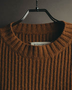 "Maison Margiela" 2021AW Textured ribbed crewneck sweater