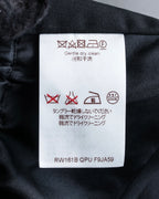 "LOUIS VUITTON" Leather tape cross knit detail vest