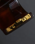 -MOOD Christmas Collections-
"PRADA" Miuccia Prada design tortoiseshell architectural bangle