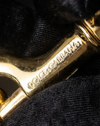 "DOLCE &amp; GABBANA" Gold chain two-way leather bag