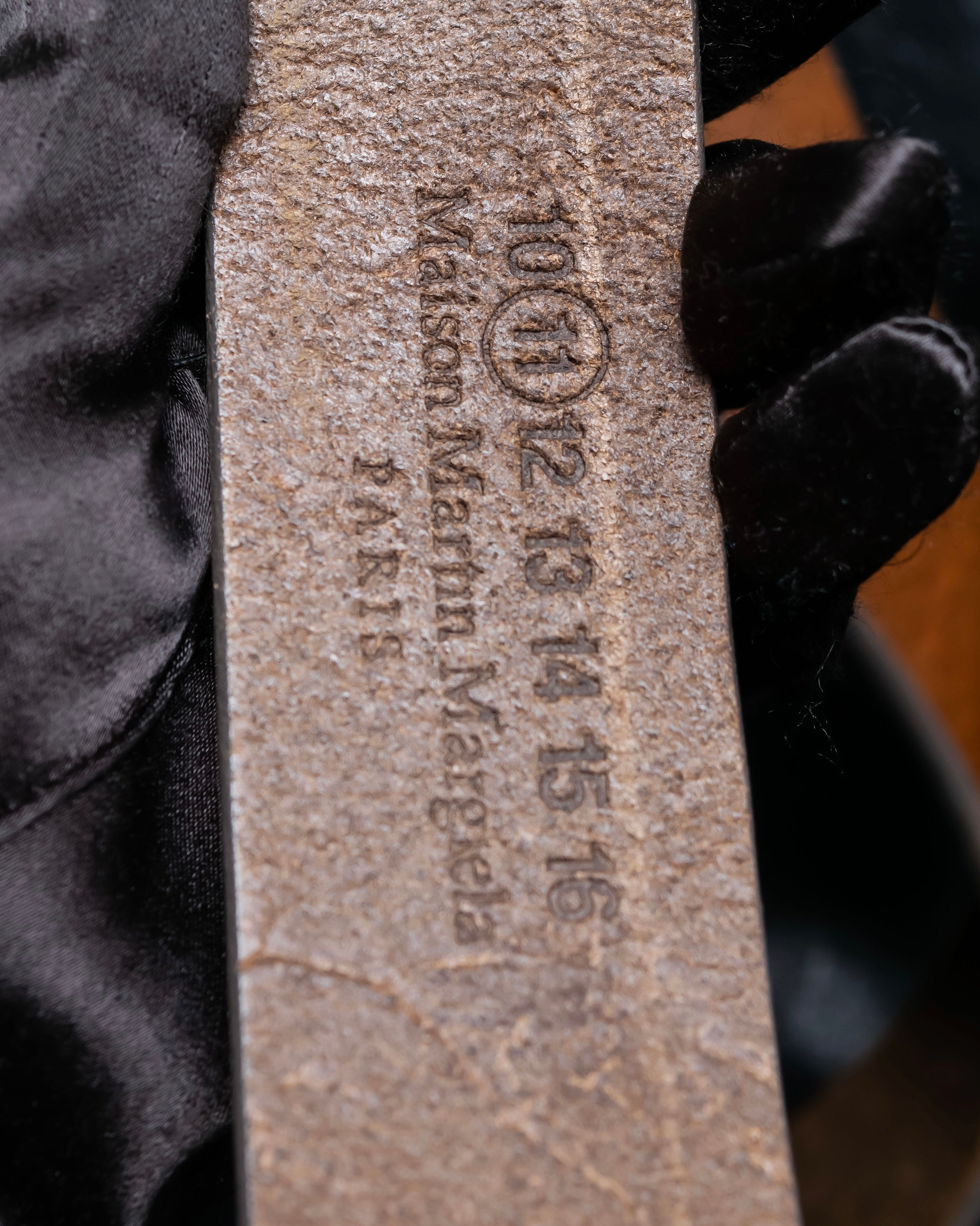 “Maison Margiela” Vera Pelle leather belt