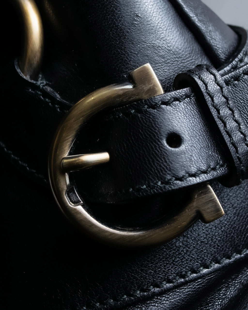 "Salvatore Ferragamo" Gancini motif leather one-handle bag