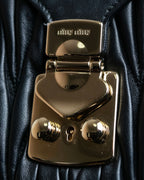 "MIU MIU" Matelasse design 2way leather bag
