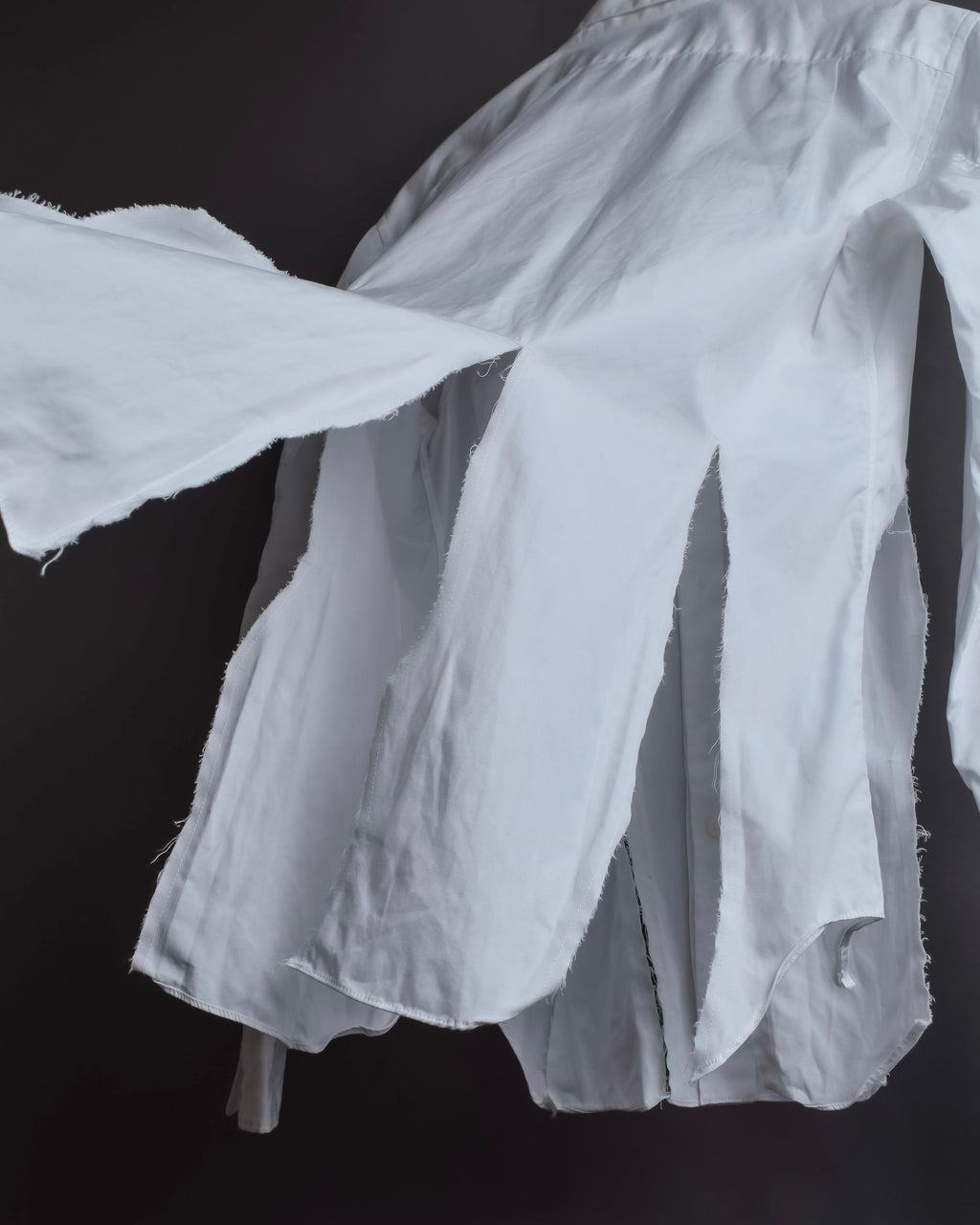 "COMME des GARCONS HOMME PLUS" 15SS Ripped cutting design cotton shirt