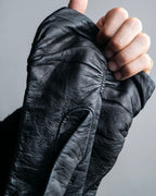 "LOEWE" Anagram logo engraved leather gloves