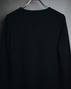 "HERMES" 00’s Minimal wool cashmere crewneck knit
