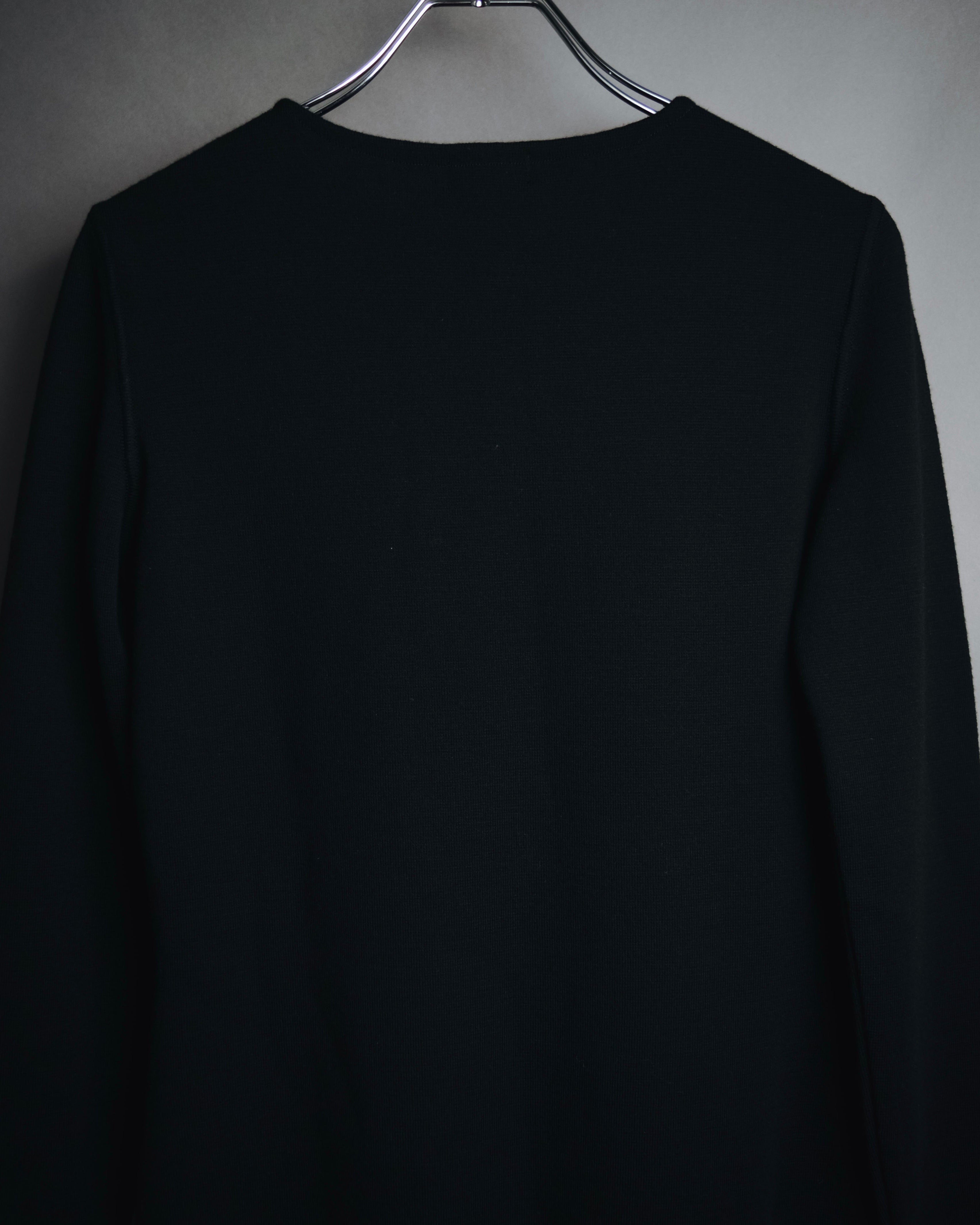 "HERMES" 00’s Minimal wool cashmere crewneck knit