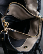 "GIANNI CHIARINI" High quality leather 2way shoulder bag