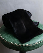 "JIL SANDER" Knit with different materials fur muffler