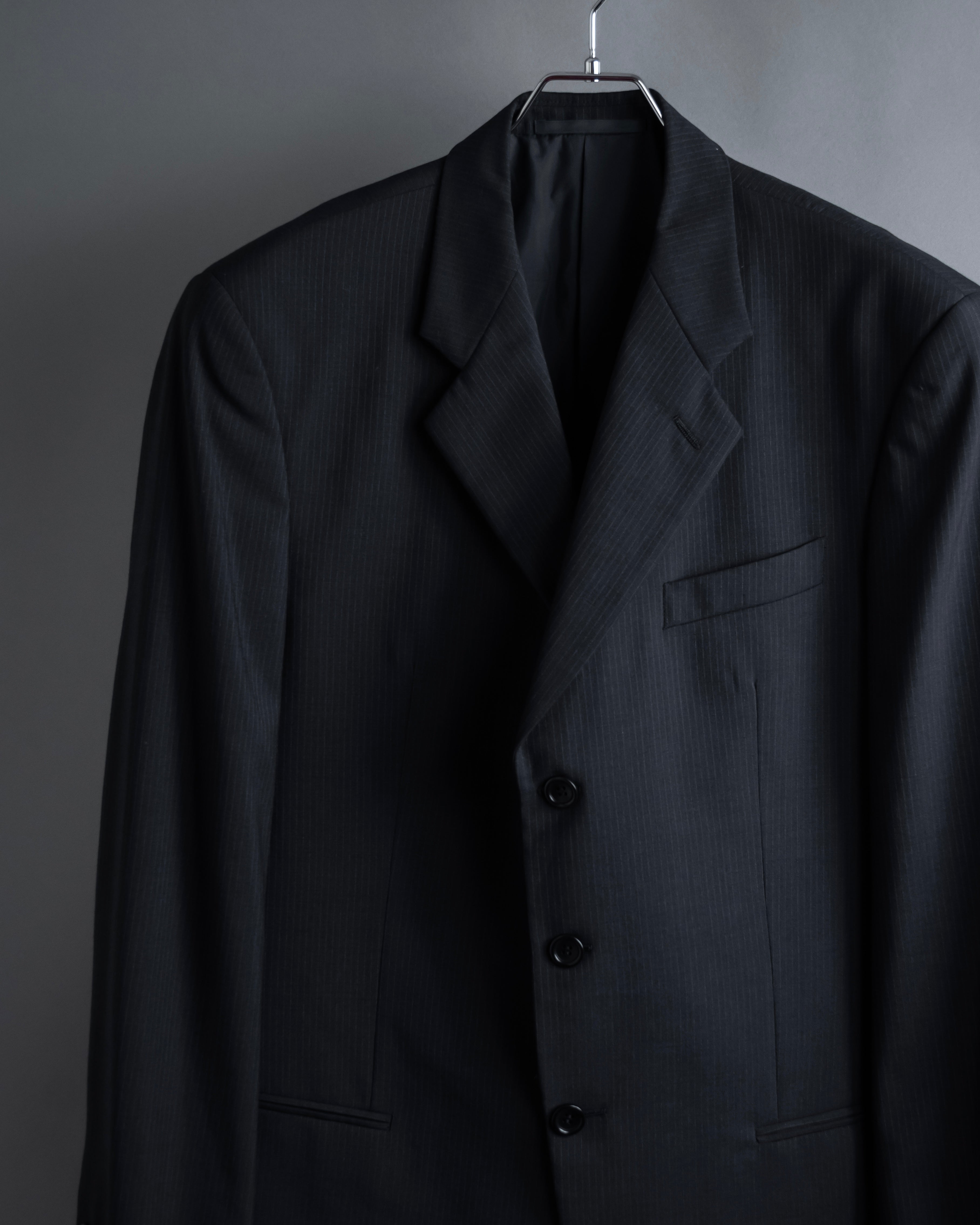 "ARMANI COLLEZIONI" Notched drape classically tailored jacket