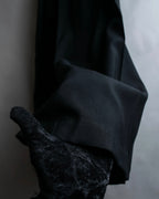 "YOHJI YAMAMOTO +NOIR" Asymmetrical slit sarouel slacks
