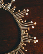 -SPECIAL- "CHANEL" 90's-00's Sculptural pearl fringe choker necklace
